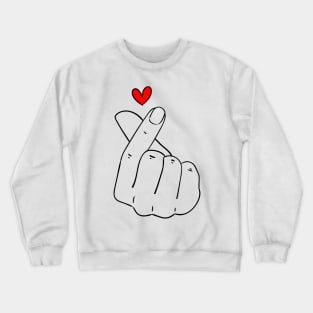 K-Pop Finger Heart Crewneck Sweatshirt